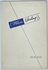 Rare Vintage Watson Sterling Promo Brochure Catalog Folder - MCM 1950s picture