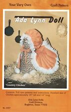 Ada Lynn Doll Sewing Pattern Country Chicken 16 inch tall with Bonnet  picture
