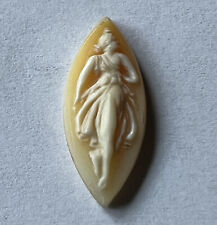 VERY INTERESTING SMALL OVAL WITH RAISED IMAGE OF BALLERINA WOMAN DANCING picture