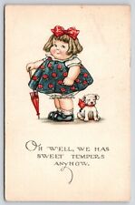 Charles Twelvetrees~Chubby Girl & Puppy Dog~Oh Well: We Has Sweet Tempers~1923 picture