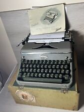 Hermes 2000 Vintage Portable Typewriter Paillard Made In Switzerland  With Case picture