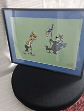 The Jetsons Hanna Barbera,  Putt To The Mutt  Animated Serigraph Cel Framed Golf picture
