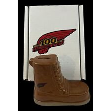 Red Wing Shoes 100th Anniversary Red Wing Stoneware Pottery Boot Bank w/ Box picture