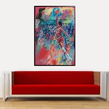 Sale JULIUS ERVING Dr J Handmade Acrylic Painting 36H X 24W Winford 1995 Now 595 picture