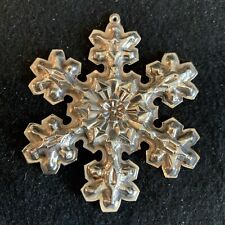 VINTAGE STERLING SILVER CHRISTMAS HOLIDAY TREE ORNAMENT GORHAM Snowflake 1976 picture