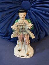 Vintage Hand Painted Wales Japan Bisque Porcelain Man Victorian Style Figurine picture