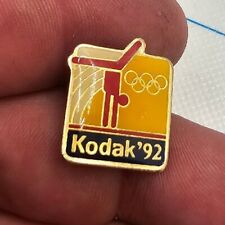 VTG lapel hat pin back button Kodak 1992 Olympic Pin  picture