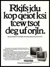 1991 Toshiba Color Monitors PRINT AD Retro Computers PC Screen Graphics picture