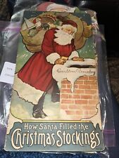 Vintage Children's Christmas Book,  'How Santa Filled the Christmas Stockings'. picture
