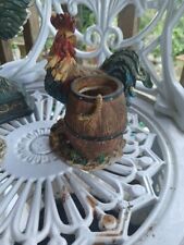Vintage Rooster Matchstick Or  Toothpick Holder picture