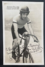 Mint Real Picture Postcard George Paillard Cyclist Autographed World Champion picture