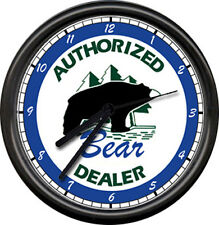 Bear Archery Dealer Recurve Bows Bow Hunting Archer Arrows Sign Wall Clock picture