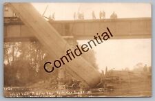 Real Photo 1911 Lehigh Valley Railroad Disaster Near Rochester NY  RP RPPC D124 picture