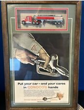 Conoco Continental OIL COMPANY 1959 Motor Oil Magazine Ad & Replica Truck Framed picture
