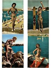 Vintage 1950's Period Postcards 27 RISK PIN UP GIRLS (L4478) picture