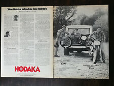 Vintage 1977 Hodaka Super Rat & Super Combat Motorcycle Two Page Original Ad picture