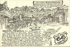Oatman,AZ Old Route 66 Scenes-1990 Mohave County Arizona R. Waldmire Postcard picture