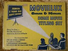 *UNUSED* MOVIELUX 8MM 16MM Home Movie Titling Set With Instructions And Letters picture