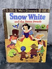 Vintage Walt Disney's Snow White and the Seven Dwarfs Big Golden Book HC 1979 picture
