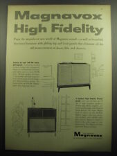 1957 Magnavox Ad - Continental Radio-phonograph and Super Magnasonic picture