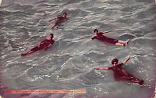 The Floaters, Great Salt Lake, Utah, Early Postcard, Used in 1913 picture