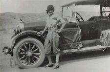 Reprint of 1920s Lady Pants Traveling Car RPPC Postcard Kodak  *Am4a picture