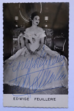 Edwige LEAFLET - AUTOGRAPH POSTCARD SIGNED AND SIGNED 8.9X13.9CM picture