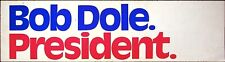 BOB DOLE FORMER MAJORITY LEADER PRESIDENT CAMPAIGN VINTAGE BUMPER STICKER picture