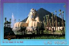 Vtg POSTCARD LUXOR THE NEXT WONDER OF THE WORLD LAS VEGAS GREAT SPHINX picture