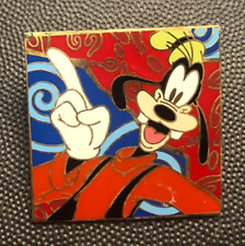 Disney pin 14399 Goofy Psychedelic Square red question marks blue swirls 2002 picture