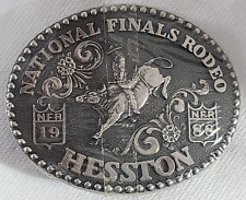 VTG National Finals Rodeo Hesston 1988 NFR Adult Cowboy Buckle NEW picture