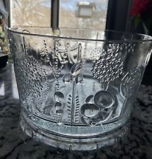 NUUTAJARVI Iittala Finland Flora Glass Fruit Bowl by Oiva Toikka MCM 9.75x5.75in picture