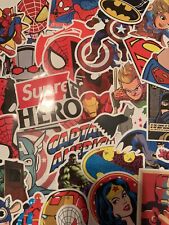 50 pc random superhero sticker lot Marvel vs DC Ironman Captain America Batman picture