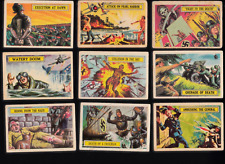 1965 A&BC WW II Battle Card Set - w/ Banned Cards + UNMARKED CHECKLIST picture