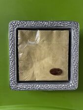 NWT Mariposa Silver Aluminum Napkin Holder With Napkins picture