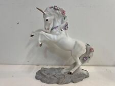 Vintage Princeton Galleries “Love’s Majesty” Porcelain Unicorn Figurine 1991 picture