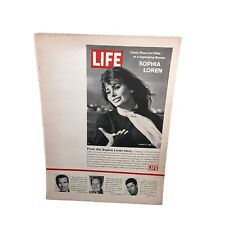 1961 Life Magazine Sophia Loren Vintage Print Ad 60s Original picture