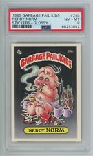 1985 Topps Garbage Pail Kids OS1 Series 1 NERDY NORM 24b GLOSSY Card PSA 8 GPK picture