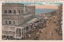  Postcard Entrance Young's Million Dollar Pier Boardwalk Atlantic City NJ   picture