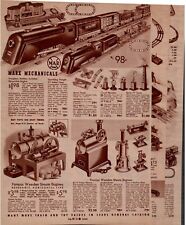 Late 1930's Sears Catalog Page #79-84 Lionel and Marx Electric Train Set Toys picture