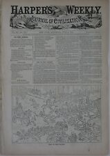Complete Original 1859 Harper's Weekly ITALY War Map Sardinia Palestro Dickens picture