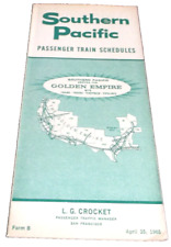 APRIL 1965 SOUTHERN PACIFIC SYSTEM PUBLIC TIMETABLE picture