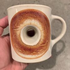 Vintage SWANSON Great Starts BAGLE Hole Novelty Coffee Mug picture