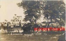 1909 RPPC PHOTO RARE Harvest Home GREENVILLE OHIO picture