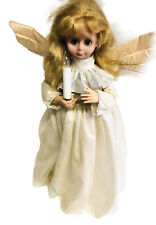 Vintage 26” Animated Electric Lighted Angel - Blond Angel With Wings ( Tested ) picture