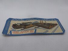 Vintage The Ohio Match Sales Company Offices Factory Wadsworth Ohio Matchbook picture