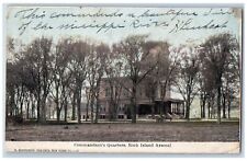 Rockford Illinois IL Postcard Commander's Quarters Rock Island Arsenal 1908 Tree picture