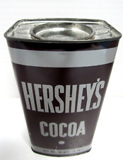 VINTAGE 1960's HERSHEY'S COCOA 16 0Z. (1 lb.) TIN - INCLUDES 3 RECIPES picture
