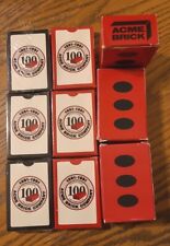 Vintage Acme Brick Co. Centennial 1891-1991 Playing Cards ~ Sealed. 6 decks picture