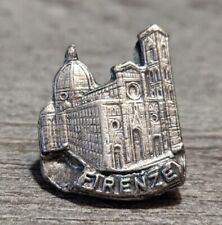 Firenze Florence Italy Duomo & Cathedral Architecture Pewter Souvenir Lapel Pin picture